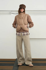 KREATE Double-Breasted Straight-Leg Pants