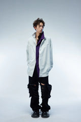 WHISTLEHUNTER Modern Caped Oversized Shirt
