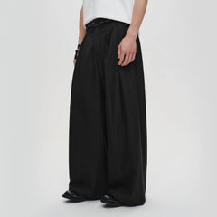 CATSSTAC Classic Pleated Wide-Leg Trousers
