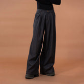 CLP Stitched Pleated Denim Pants