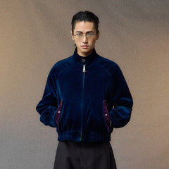 ALVNG AR ANTS Reversible Velvet Plaid Jacket