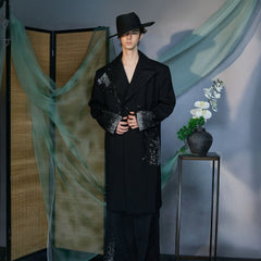 JIECHI Diamond Structured Overcoat