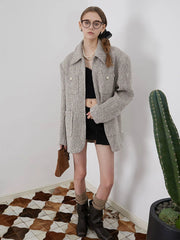 ASSEEN Wool-Blend Tweed Utility Jacket