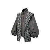 RELABEL Detachable Plaid Hooded Jacket