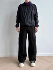 KREATE Curved Panel Drawstring-Hem Waterproof Pants