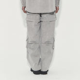 VANN VALRENCE Detachable Washed Multi-Pocket Cargo Pants