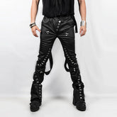 INSIDE OUT Exoskeleton Strapped Zipper Pants