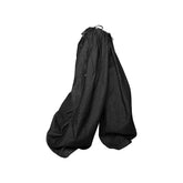 RELABEL Drawstring Pleated Oversized Raw Jeans
