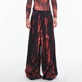EMBRYO Hair Full-Print Wide-Leg Pants