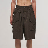 ILNya Nieternite Nifutur Multi-Pocket Crinkled Oversized Shorts