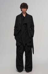 ILNya Nieternite Nifutur Deconstructed Plaid Drop-Crotch Pants