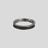 UNDERWATER Silver Cross Engraved Ring