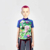 EMBRYO Fantasy Full-Print Mock Neck T-Shirt