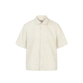 OKAYTHXBYE Floral Embossed Stand Collar Shirt