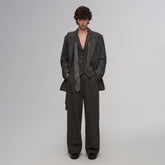 ILNya Nieternite Nifutur Rope Wrap Wool-Blend Suit Jacket
