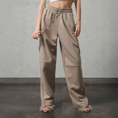 ORGANIC EMOTION Structured Panelled Oversized Sweatpants