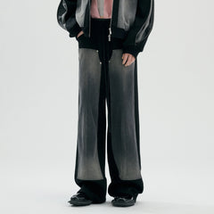 TIWILLTANG Double-Knee Washed Panel Pants