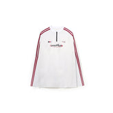 UMAMIISM Side Stripe Mesh-Panel Quick-Dry Long-Sleeve Tee