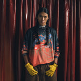TRECLUB Contrast Swirl Full-Printed Long-Sleeve Jersey