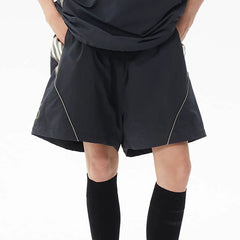 ERROR CODE ROBOT Athletic Contrast Spliced Shorts
