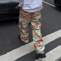 STEEPC Camo Wide-Leg Cargo Pants
