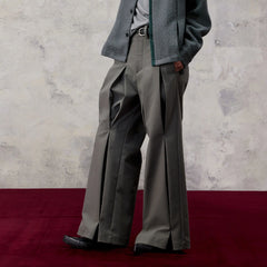 ALVNG AR ANTS Double Pleat Panel Wide-Leg Trousers
