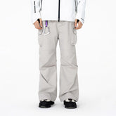 ENSHADOWER Big Pockets Crinkled Straight Pants