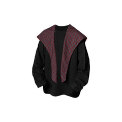RELABEL Detachable Hood Long-Sleeve Tee Black