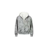 OKAYTHXBYE Essential Sherpa-Lined Boxy Zip Hoodie