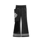 NOTHINGNESS WORLD Washed Pocket-Panel Flare Sweatpants