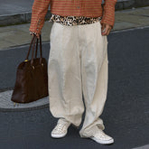 STEEPC Pearl Embellished Linen-Blend Wide-Leg Trousers