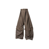 RELABEL Faux Layered Oversized Pants Brown