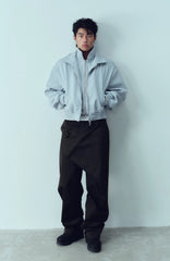 KADAKADA Double-Layer Collar Reversible Plaid Jacket