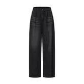 VANN VALRENCE Washed Rivet Tencel Straight-Leg Jeans