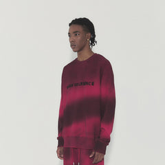 VANN VALRENCE Ombre Stripe Crewneck Sweatshirt