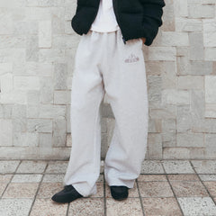 PMW Embroidered LOGO Curved-Leg Sweatpants