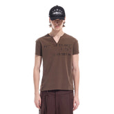WHISTLEHUNTER Distressed Coordinate V-Neck T-Shirt