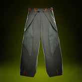 XIPHEVIL Mech Paneled Utility Wide-Leg Pants Grey