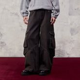 ALVNG AR ANTS Washed Big Pockets Wide-Leg Cargo Pants
