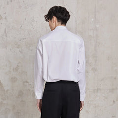 FACEONLAB Modern Patch-Pocket Poplin Shirt