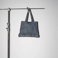 LABELROOM Modern Washed Foldable Denim Tote Bag