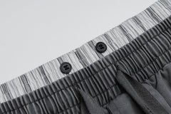OVDY Layered-Waist Distressed Straight-Leg Pants