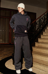 PHANTOMHUNTER Stripe Embroidered Studded Pants