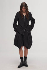 ILNya Nieternite Nifutur Crinkled Hooded Dual-Zipper Jacket