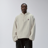 F2CE Embroidered LOGO Patch Half-Zip Fleece Hoodie