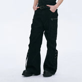 CATSSTAC Strap-Wrapped Spliced Cargo Pants