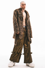 EMBRYO Faux Fur Bone Coat