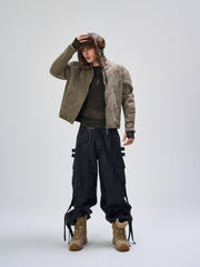 FLYERRER Panel Armor Moto Canvas Jacket