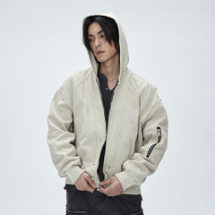 CATSSTAC Deconstructed Paneled Washed Hooded Jacket