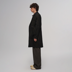 ILNya Nieternite Nifutur Knotted Cape-Back Linen-Blend Trench